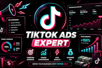 run tik tok ads, tiktok marketing and tiktok ads manager