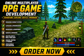 develop adventure online multiplayer role playing, rpg, game with progressions