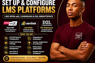 setup moodle lmssystems like learndash, open edx, edmodo, 360learning  efron