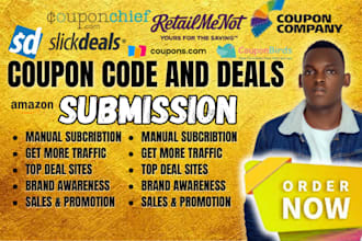 submit your product deals coupon code, website promo code voucher submission