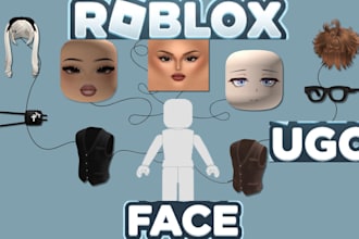 create custom roblox ugc faces accessories avatar items and cosmetics