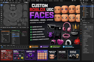 create custom roblox ugc faces accessories avatar items and cosmetics