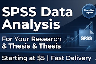 spss data analysis for your research or thesis