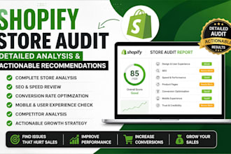 provide a detailed shopify store audit with actionable recommendations
