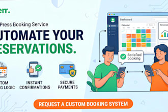 build a custom booking and reservation website in wordpress
