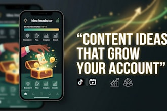 give you content ideas for tiktok, youtube or instagram