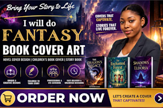 do fantasy book cover art novel cover design children book cover story book