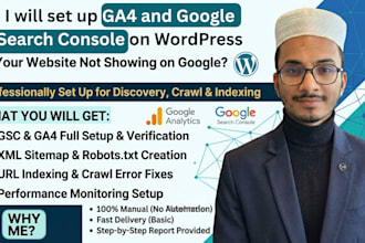 set up ga4 and google search console on wordpress