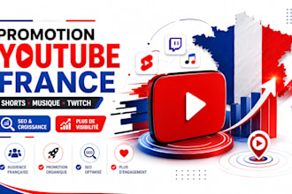 promote viral fast french youtube music shorts video, twitch channel promotion