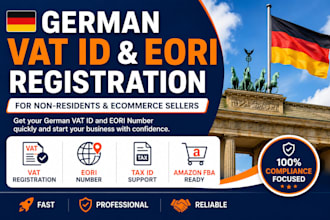 register german vat id, eori number and tax registration