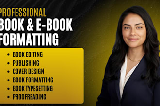 do book formatting and editing, book cover design, proofread, memoir