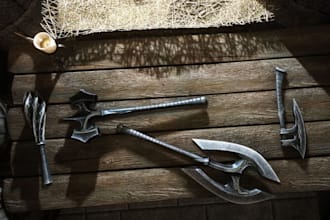 create or fix custom skyrim and fallout 4 mods, armor, weapons and 3d game asset