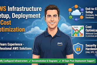 do AWS cloud infrastructure setup and cost optimization
