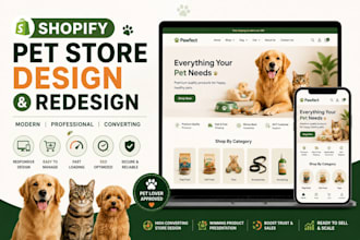 design or redesign your shopify pet store to boost sales and conversions