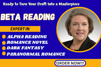 beta read for romance, dark fantasy, sci fi novel beta reader, cozy mystery,
