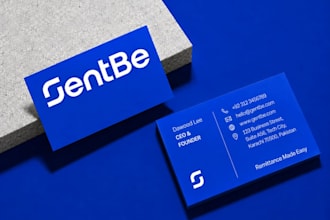 create a modern minimalist business card design