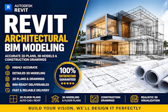 create architect for revit 3d models and autocad floor plans