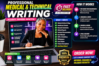 write professional medical and technical content with SEO