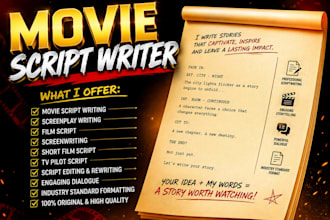 write movie script screenplay film script and screenwriting