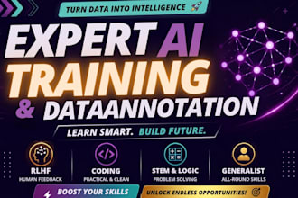 be your expert ai data annotator and manager for model training