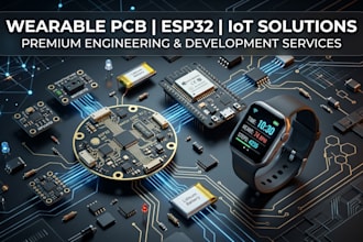 create wearable pcb design esp32 pcb, sensor integration and iot electronics