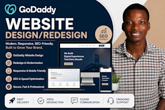 design and redesign godaddy website, godaddy SEO godaddy