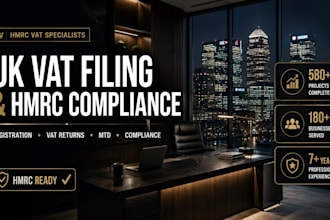 do UK company accounts, UK vat returns, hmrc filings and corporation tax ct600