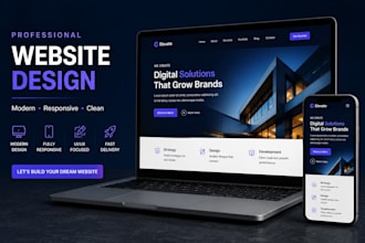 design and build a professional website for your business