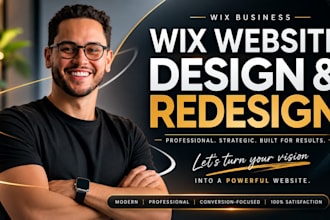 design wix website or redesign business wix website