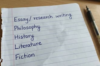 write an academic research and essay