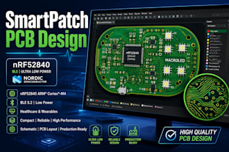 design smartpatch pcb using nrf52840 and eda tools
