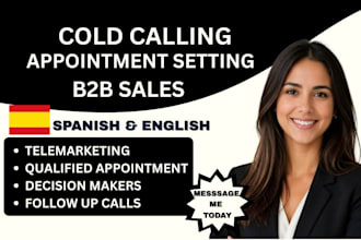 do professional cold calling, sales calls and appointment setting