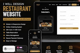 build a luxury restaurant website on wordpress with online ordering system