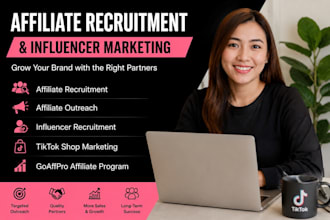 recruit affiliate influencers for product promotions
