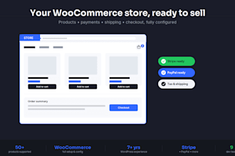 build and customize your woocommerce online store