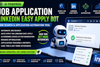 ai powered job application linkedin easy apply bot  job search automation tools