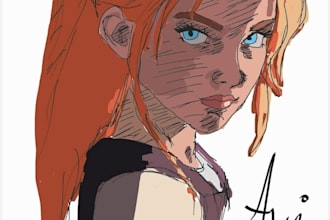 draw a personalized character art