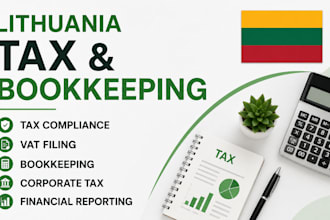 handle lithuania tax compliance, vat filing, bookkeeping and corporate tax