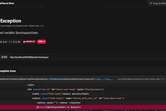fix bugs in your laravel PHP project