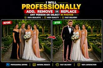 professionally add or remove people and objects from photos