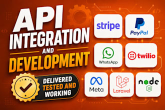 develop integrate any rest API payment gateway or third party API for your app