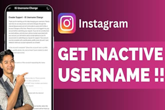 find you an inactive usernames and assist with securely recovery, claim username