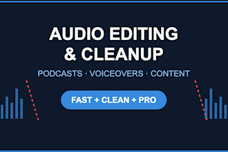 edit and clean your audio for podcasts and content creators