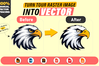 redraw, vectorize, convert logo or graphic to vector