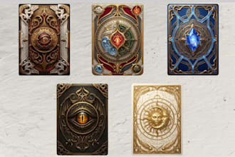 design custom trading card frame, captivating ccg, mtg layout for print