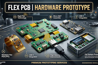 design miniature flex pcb circuit board hardware prototypes custom electronics