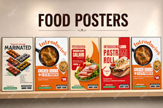 design an eye catching food poster