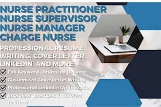write ats healthcare, nursing, medical resume and linkedin profile