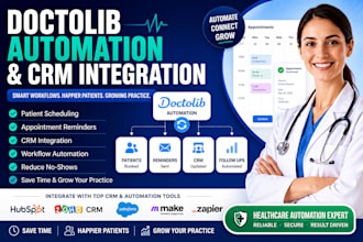 setup doctolib automation, CRM integration, patient workflow automation doctolib