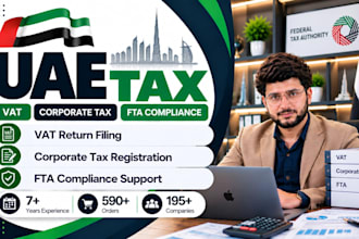 do uae vat return filing, corporate tax registration, and fta compliance